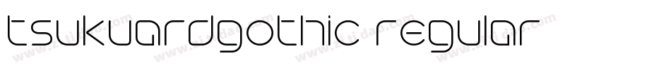tsukuardgothic regular字体转换